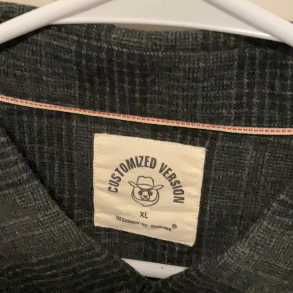 Men's Black Plaid Flannel - Picture 2 of 3